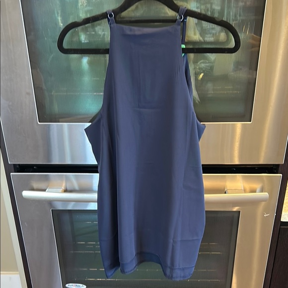 Navy and Green Women's Tank Top‎ - Picture 2 of 2